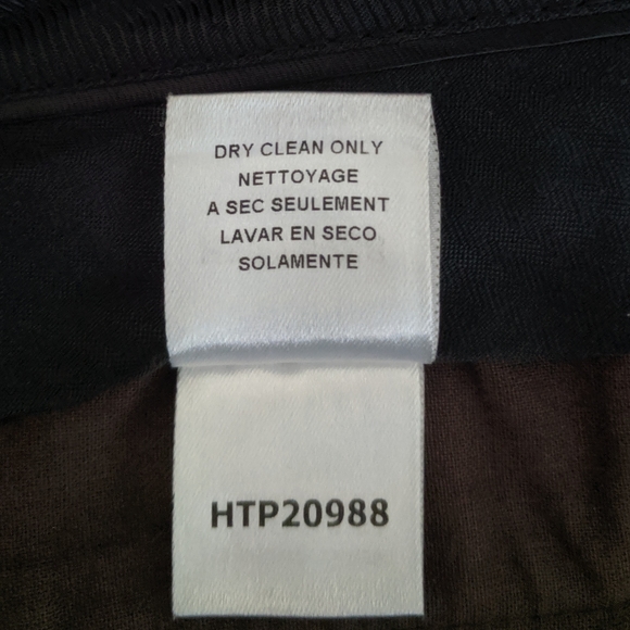 BCBG Max Azria Brown Striped Rayon Blend Pants 2 - Picture 8 of 8